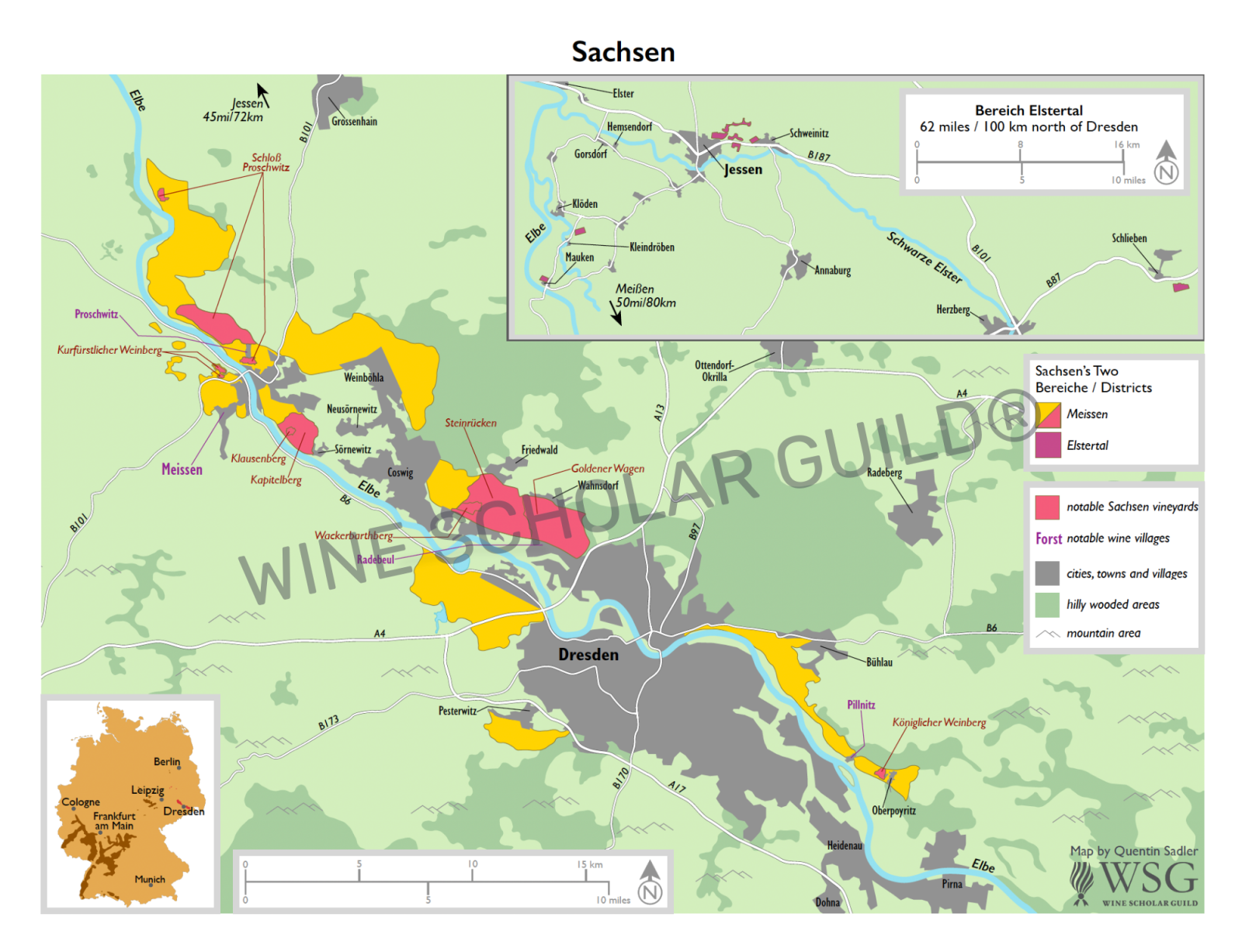 Wine maps of Southern Italy featuring vineyards and appellations in Campania, Calabria, Sicily, Sardinia, Basilicata, and Puglia.