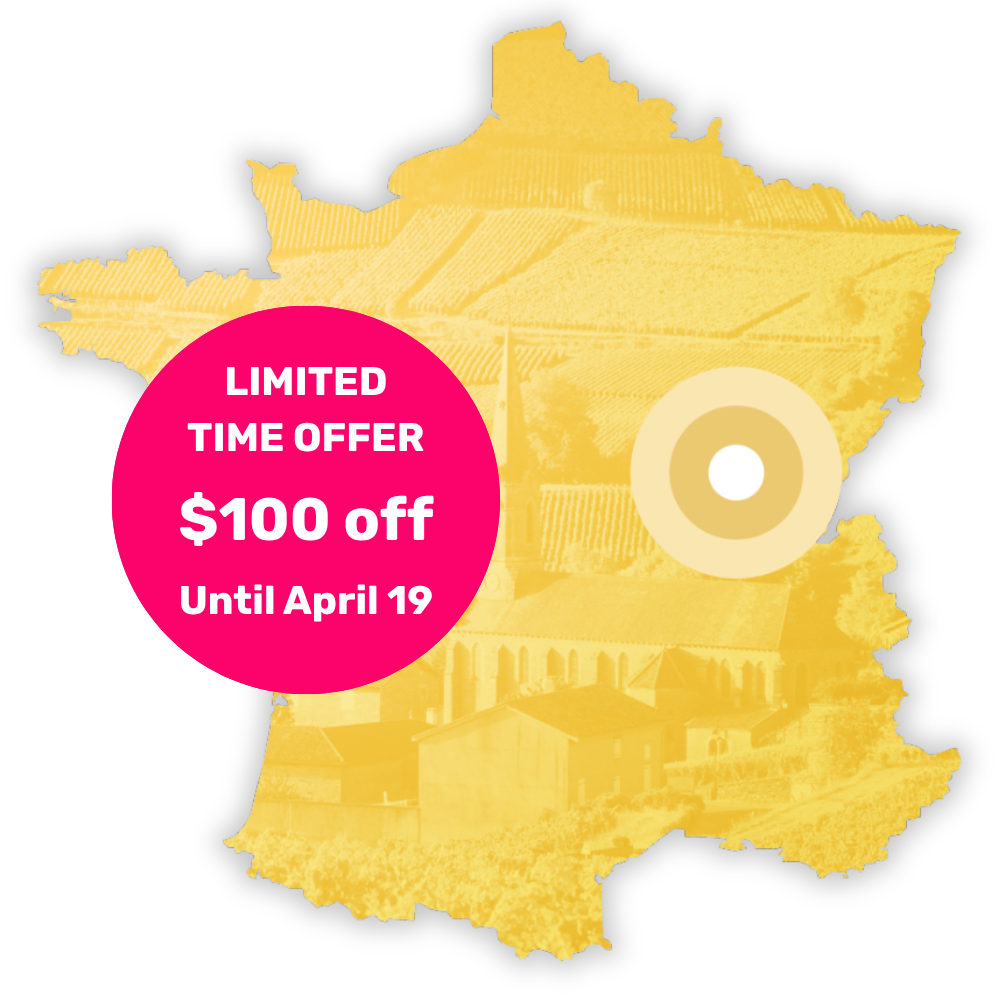 Map of France highlighting the Bourgogne region