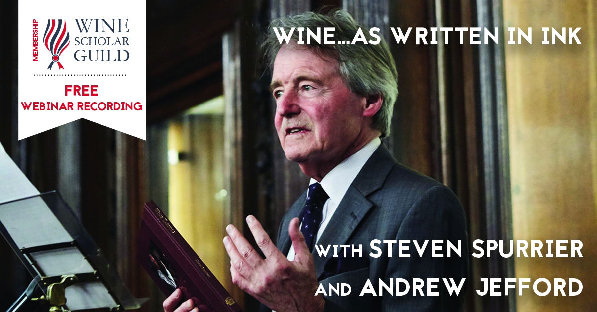 FREE: Webinar recording with Steven Spurrier and Andrew Jefford