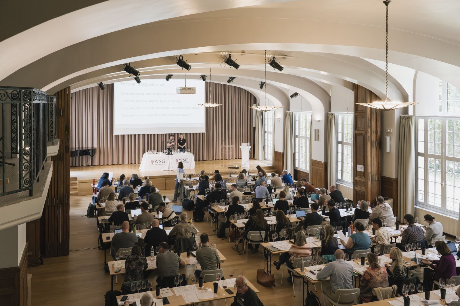 In-person summit between wine professionals