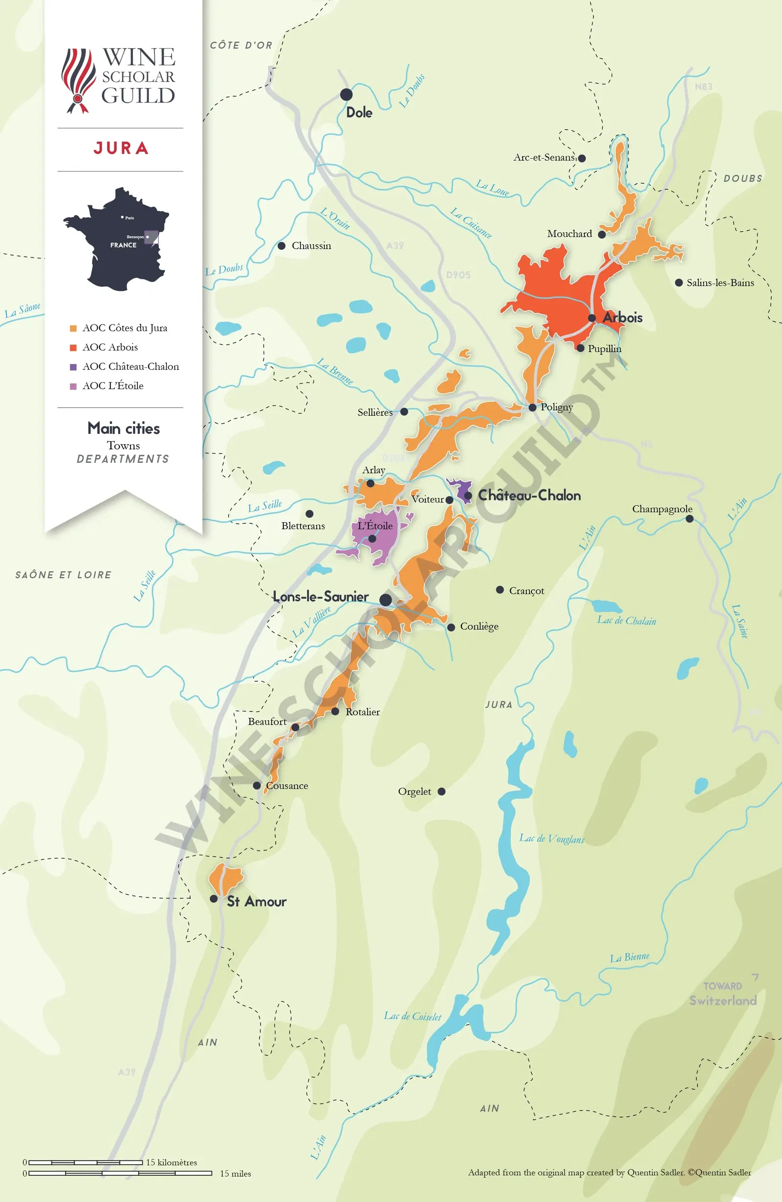 Jura Wine Map