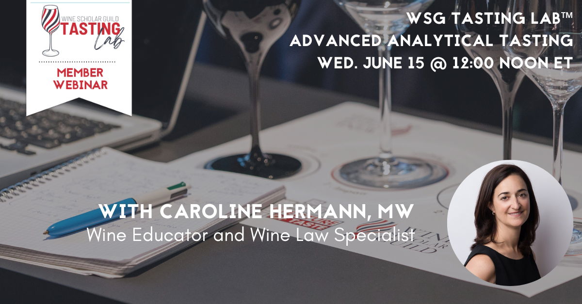 WSG Tasting Lab®: Advanced Analytical Tasting with Caroline Hermann MW (recording)